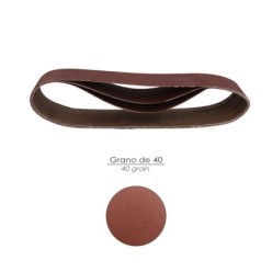 Lija Recambio Para Lijadoras De Banda  75x457 mm, grano  40 (Pack 3 Piezas)