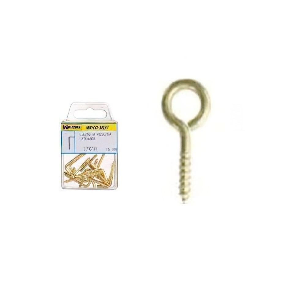 Hembrilla Cerrada Latonada 17x40 mm, 15 unidades al por Mayor | Almacén de Ferretería