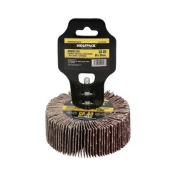 Abanico Lija Grano 80 Medida Ø 80 x 30 mm, Disco Abrasivo Laminas, Ruedas Mil Hojas, Ruedas Abrasivas,Lijado,Desbaste,Pulir