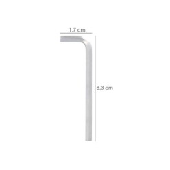 Llave Allen Larga Acero Cromo Vanadio Profesional 2,0 mm, Llave Hexagonal, Llave Allen Taller Mecanica, Llave Allen Bricolaje