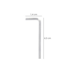 Llave Allen Standar Acero Cromo Vanadio Profesional 1,5 mm, Llave Hexagonal, Llave Allen Taller Mecanica, Llave Allen Bricolaje