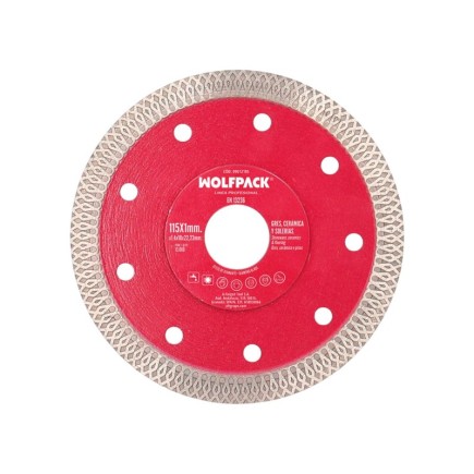 Disco Diamante Ø 115 mm, Porcelanicos, Gres, Ceramica, Solerias, Segmento Diamantado 10 mm,