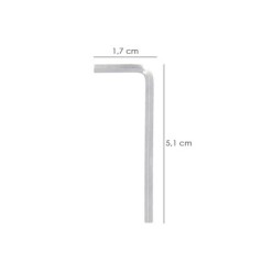 Llave Allen Standar Acero Cromo Vanadio Profesional 2,0 mm, Llave Hexagonal, Llave Allen Taller Mecanica, Llave Allen Bricolaje