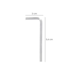 Llave Allen Standar Acero Cromo Vanadio Profesional 2,5 mm, Llave Hexagonal, Llave Allen Taller Mecanica, Llave Allen Bricolaje