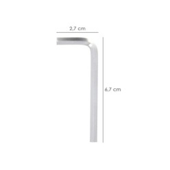 Llave Allen Standar Acero Cromo Vanadio Profesional 4,0 mm, Llave Hexagonal, Llave Allen Taller Mecanica, Llave Allen Bricolaje