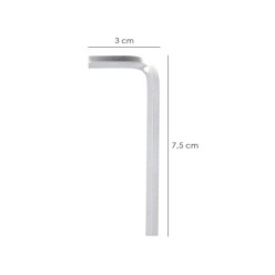 Llave Allen Standar Acero Cromo Vanadio Profesional 5,0 mm, Llave Hexagonal, Llave Allen Taller Mecanica, Llave Allen Bricolaje