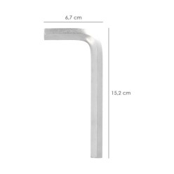 Llave Allen Standar Acero Cromo Vanadio Profesional 14 mm, Llave Hexagonal, Llave Allen Taller Mecanica, Llave Allen Bricolaje
