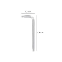 Llave Torx Inviolable Standar Acero Cromo Vanadio Profesional T09 mm, Llave Estrella, Llave Allen Estrella
