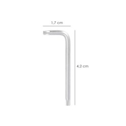 Llave Torx Inviolable Standar Acero Cromo Vanadio Profesional T10 mm, Llave Estrella, Llave Allen Estrella