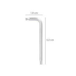 Llave Torx Inviolable Standar Acero Cromo Vanadio Profesional T15 mm, Llave Estrella, Llave Allen Estrella