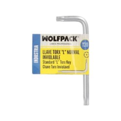 Llave Torx Inviolable Standar Acero Cromo Vanadio Profesional T20 mm, Llave Estrella, Llave Allen Estrella