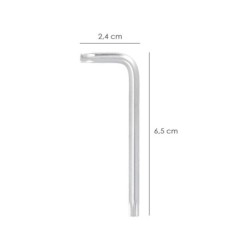 Llave Torx Inviolable Standar Acero Cromo Vanadio Profesional T25 mm, Llave Estrella, Llave Allen Estrella
