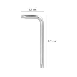 Llave Torx Inviolable Standar Acero Cromo Vanadio Profesional T30 mm, Llave Estrella, Llave Allen Estrella