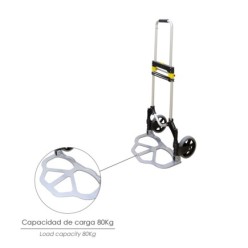 Carretilla Plegable Aluminio Portatil   80 kg,
