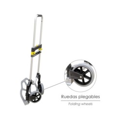 Carretilla Plegable Aluminio Portatil   80 kg,