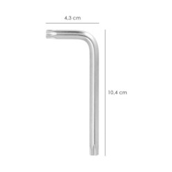 Llave Torx Inviolable Standar Acero Cromo Vanadio Profesional T45 mm, Llave Estrella, Llave Allen Estrella