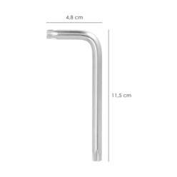 Llave Torx Inviolable Standar Acero Cromo Vanadio Profesional T50 mm, Llave Estrella, Llave Allen Estrella