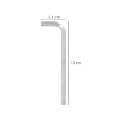 Llave Allen Larga Acero Cromo Vanadio Profesional 4,0 mm, Llave Hexagonal, Llave Allen Taller Mecanica, Llave Allen Bricolaje