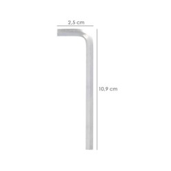 Llave Allen Larga Acero Cromo Vanadio Profesional 4,5 mm, Llave Hexagonal, Llave Allen Taller Mecanica, Llave Allen Bricolaje