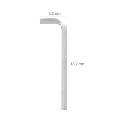 Llave Allen Larga Acero Cromo Vanadio Profesional 6,0 mm, Llave Hexagonal, Llave Allen Taller Mecanica, Llave Allen Bricolaje