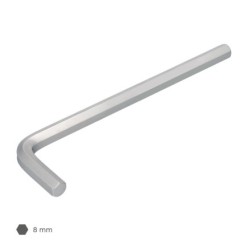 Llave Allen Larga Acero Cromo Vanadio Profesional 8,0 mm, Llave Hexagonal, Llave Allen Taller Mecanica, Llave Allen Bricolaje