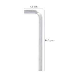 Llave Allen Larga Acero Cromo Vanadio Profesional 9,0 mm, Llave Hexagonal, Llave Allen Taller Mecanica, Llave Allen Bricolaje