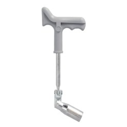 Llave Bujias Articulada 21 mm, Con Mango T