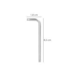 Llave Torx Inviolable Larga Acero Cromo Vanadio Profesional T09 mm, Llave Estrella, Llave Allen Estrella