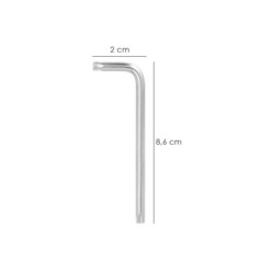 Llave Torx Inviolable Larga Acero Cromo Vanadio Profesional T10 mm, Llave Estrella, Llave Allen Estrella