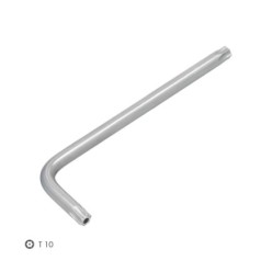 Llave Torx Inviolable Larga Acero Cromo Vanadio Profesional T10 mm, Llave Estrella, Llave Allen Estrella