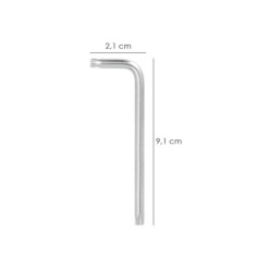 Llave Torx Inviolable Larga Acero Cromo Vanadio Profesional T15 mm, Llave Estrella, Llave Allen Estrella
