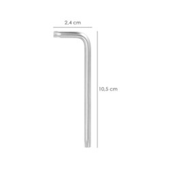 Llave Torx Inviolable Larga Acero Cromo Vanadio Profesional T27 mm, Llave Estrella, Llave Allen Estrella