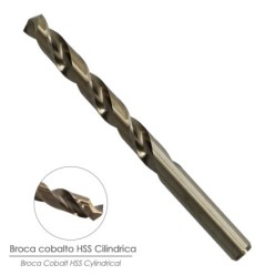 Broca Cobalto Wolfpack Hss Cilindrica 12,00 mm,