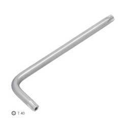 Llave Torx Inviolable Larga Acero Cromo Vanadio Profesional T40 mm, Llave Estrella, Llave Allen Estrella