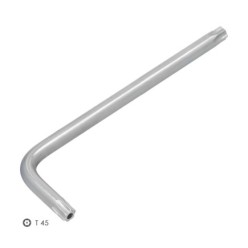 Llave Torx Inviolable Larga Acero Cromo Vanadio Profesional T45 mm, Llave Estrella, Llave Allen Estrella