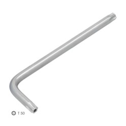 Llave Torx Inviolable Larga Acero Cromo Vanadio Profesional T50 mm, Llave Estrella, Llave Allen Estrella