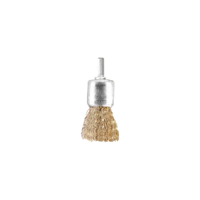 Cepillo Acero latonado Brocha 25 mm, 1/4"