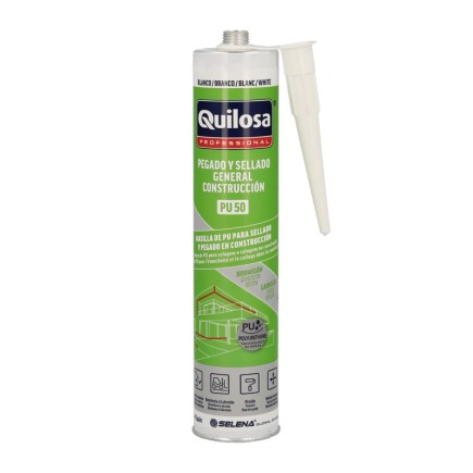Masilla Poliuretano Blanca Cartucho 300 ml,