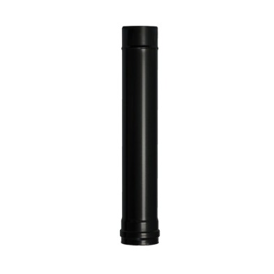 Wolfpack Tubo de Estufa Pellet Acero Vitrificado Negro Ø 80 mm, Longitud 50 cm, Estufas de Leña, Chimenea, Alta resistencia,