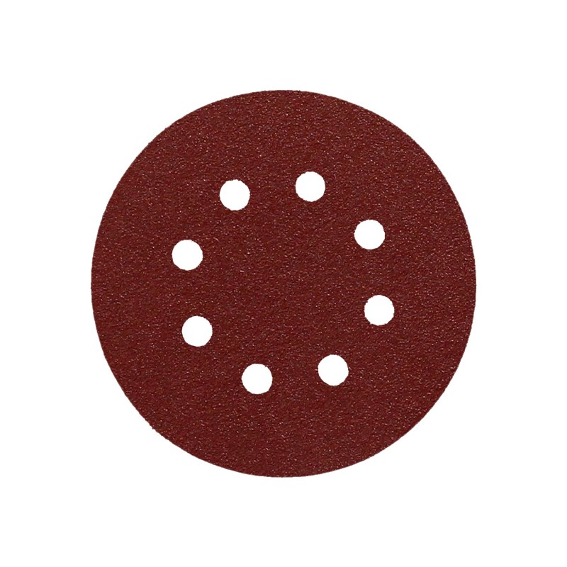 Lija Recambio Velcro Disco Ø 125 mm, Con Agujeros Grano 120 (10 Piezas)
