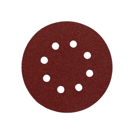 Lija Recambio Velcro Disco Ø 125 mm, Con Agujeros Grano 120 (10 Piezas)