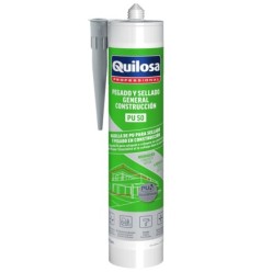 Masilla Poliuretano Gris Cartucho 300 ml,