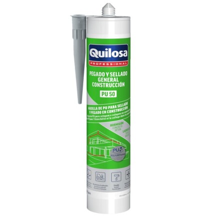 Masilla Poliuretano Gris Cartucho 300 ml,