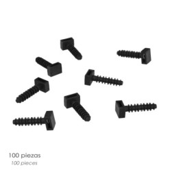 Taco Fijación Brida Nylon Negro 8 mm, (Bolsa 100 Unidades)
