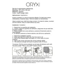 Protector Oryx Esquinas Muebles Caucho(bister,4piezas)