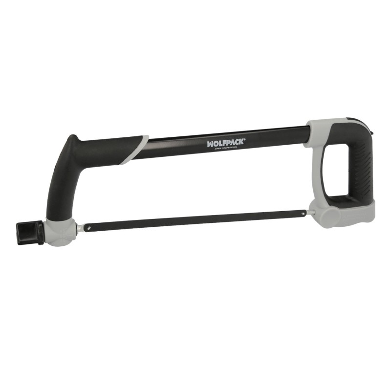 Arco Sierra Acero Con Doble Empuñadura Engomada, Angulo Corte Ajustable, Corta Acero, Aluminio, Madera, Plastico, Cobre