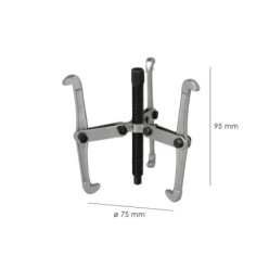 Extractores Interiores / Exteriores 3 Brazos Ø 75 mm, / 3" Extractor Paralelo, Extractor Rodamientos, Extractor Engranajes