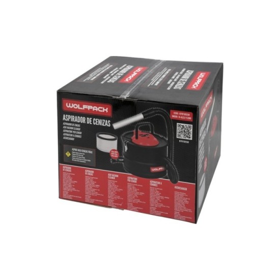 Aspirador Cenizas Wolfpack 1200 Watt, 15 Litros al por Mayor | Almacén de Ferretería