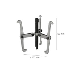 Extractores Interiores / Exteriores 3 Brazos Ø 100 mm, / 4" Extractor Paralelo, Extractor Rodamientos, Extractor Engranajes