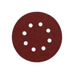 Lija Recambio Velcro Disco Ø 125 mm, con Agujeros Grano  80 (10 Piezas)